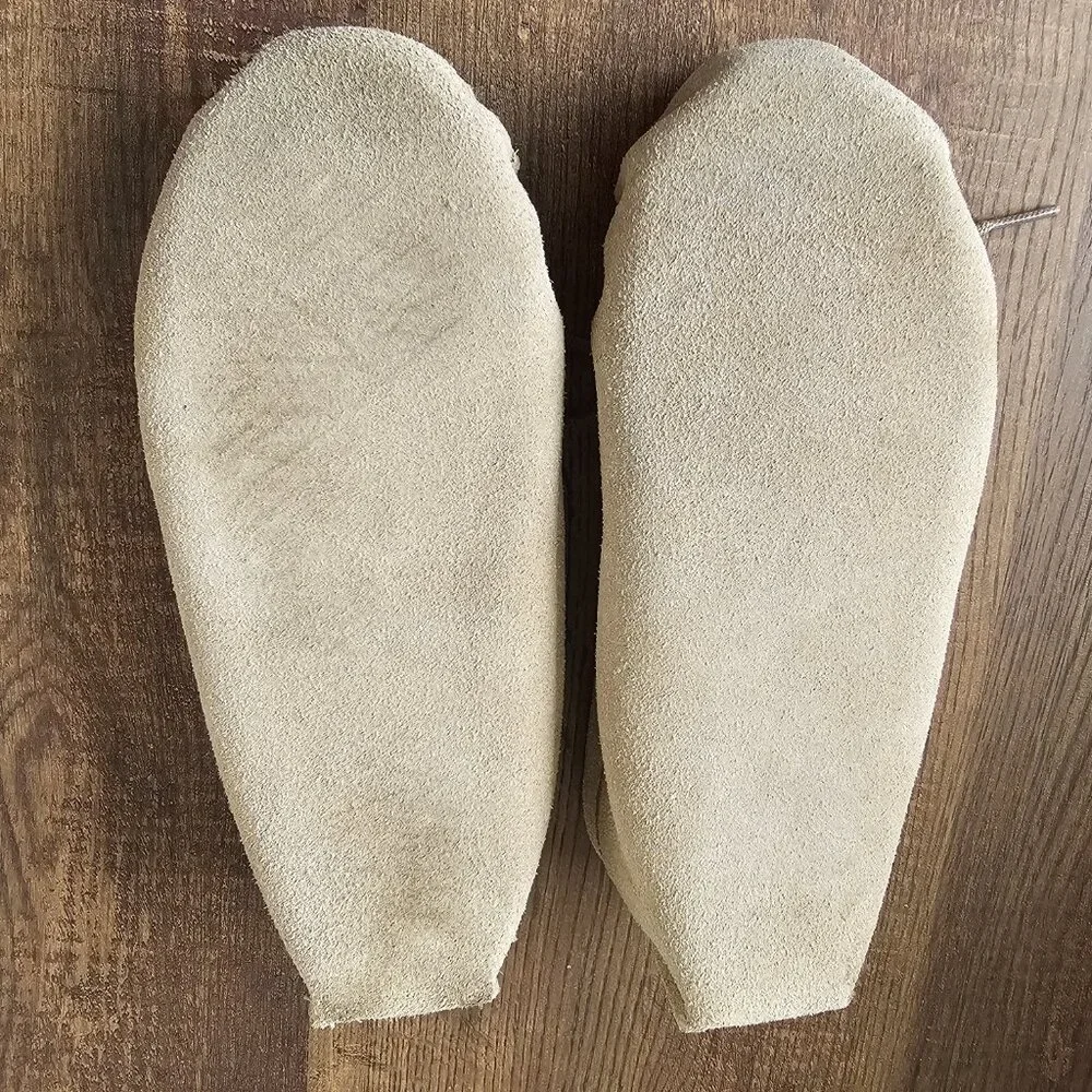 Kids Sheepskin Moccasin Soft Suede Sole Slippers 7.5”/12.5